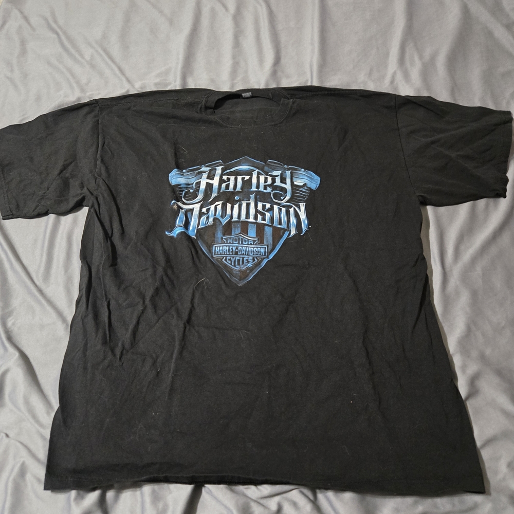 Harley Davidson Bartel Los Angeles Men’s XXL Black And Blue Motorcycles 2022